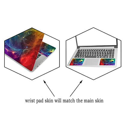 15.6 inch Laptop Notebook Skin Sticker Universal Soft Art Cover Decal Fits 12 13 13.3 14 15 15.4 15.6 inch Laptop Protector,Easy to Apply, Reusable, Color Nebula Galaxy - color: Color Nebula Galaxy