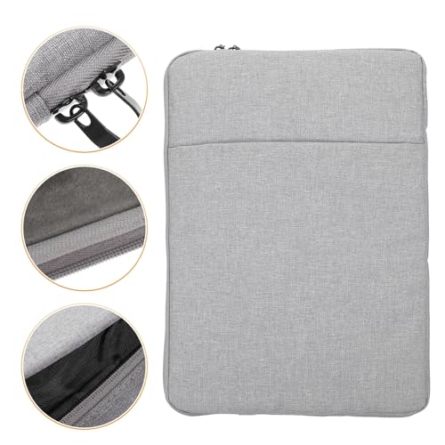 Waterproof 14-inch Laptop Bag Sleeve Gray Shockproof Sturdy Travel Carrying Case for Men and Women