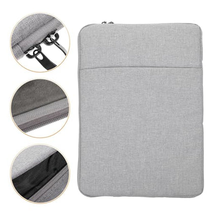Waterproof 14-inch Laptop Bag Sleeve Gray Shockproof Sturdy Travel Carrying Case for Men and Women
