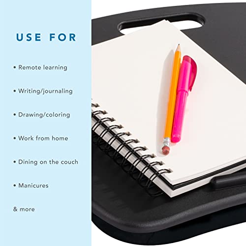 LAPGEAR Basic Lap Desk – Black, Fits 15.6” Laptops - color: Black