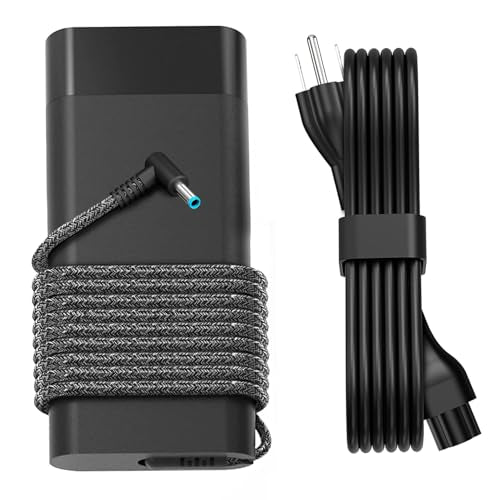 WZXHU 200W Laptop Charger Compatible with HP Pavilion Gaming 15 16 17 15t 17t ZBook Fury Create Studio 15 17 G3 G4 G5 G6 G7 G8 Envy 15 2020 TPN-DA10 L00818-850 Power Supply Cord AC Adapter - color: Platinum Carbon Black