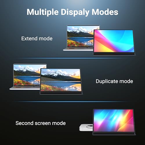 MINIX SF10T 10.5" Touchscreen Portable Monitor for Laptop, 1080P FHD IPS | Ultra-Slim Travel Display, Low Blue Light Eye Care w/Dual Speakers & Smart Cover for PC, Mac, PS5, Switch, Xbox - size: 10.5 inch