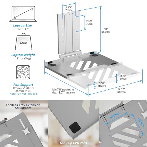 AVLT Laptop & Monitor Arm Desk Mount for 17-38" Screens, USB-C Dock - Gray | Supports flat/curved screens up to 22 lbs each. 12-17" laptop tray, 7-in-1 USB-C dock, HDMI 4K60, Ethernet and 100W PD - color: Gray
