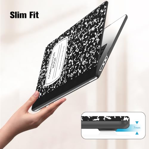 Fintie Case for MacBook Air 15.3 A3448/A3241/A3114/A2941, Composition Book | 2023-2026, M2/M3/M4/M5, Snap-On Shell Cover, Full Port Access, Easy On/Off, Lightweight - color: Composition Book