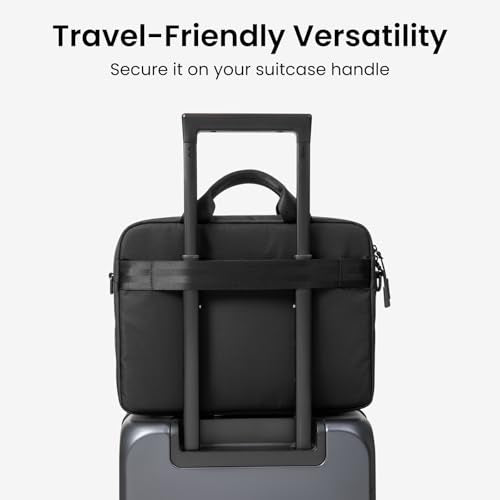 tomtoc A33 Slim 15-16 Inch Laptop Shoulder Bag for MacBook Air/Pro M5/M4/M3 Pro Max, Briefcase with Accessory & Document Storage, Water-Resistant & Durable Recycled Fabric - size: 15-16 Inch Laptop
