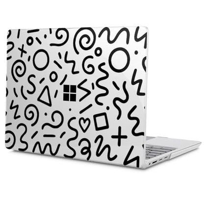 Case for Surface Laptop 5/4/3 13.5" Abstract Line | Hard Shell Case with Keyboard Cover & Screen Protector. Fits Surface Laptop 5/4/3 13.5" Metal Palm Rest Models 1951/1868. - color: Abstract Line