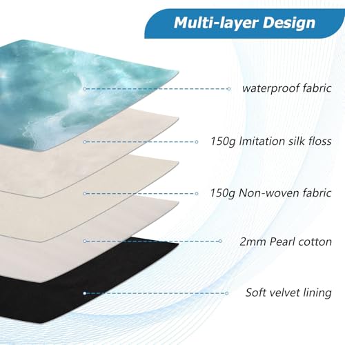 Seashell Starfish Laptop Sleeve 13 14 Inch Puffy Quilted Carrying Case Protective Computer Bag Waterproof Laptops Sleeve for Women Men - color: Seashell Starfish, size: Medium
