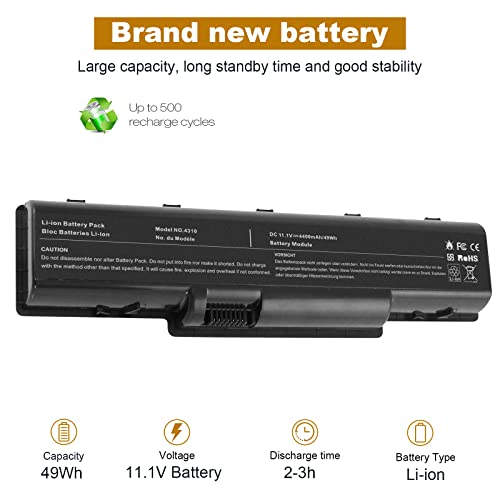 Fancy Buying Laptop Battery for Acer AK.006BT.020 AK.006BT.025 AS07A31 AS07A32 AS07A41 AS07A42 AS07A51 AS07A52 AS07A71 AS07A72 AS07A75 BT.00603.036 BT.00603.037 BT.00603.076 BT.00604.022 BT.00604.023 - size: 7.28*2.72*0.94inch 4710