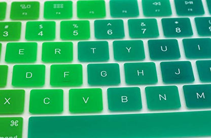 Ultra Thin Silicone Full Size Wireless Numeric Keyboard Cover Skin for Mac 2017 Magic Keyboard with Numeric Keypad MQ052LL/A A1843 US Layout,Rainbow - color: Ombre Rainbow