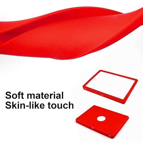 Silicone Cover for Magic Trackpad 2 & USB-C, Anti-Slip Washable Protective Case, Thin Skin Protector for Apple Magic Trackpad - color: Red