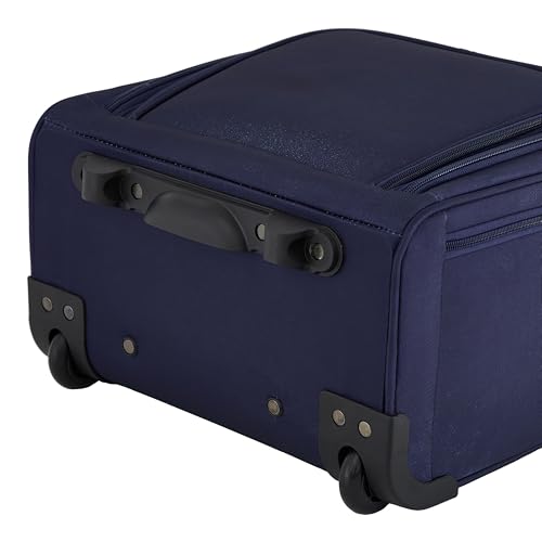 French Connection 16" Underseat Carry-On Luggage with USB/USB-C Ports, Blue Depths - color: Blue Depths