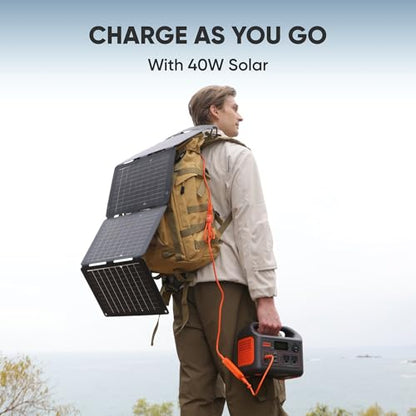 Jackery Portable Power Station Explorer 300, 292Wh Backup LiFePO4 Battery, Solar Generator for Outdoors Camping Travel Hunting Blackout (Solar Panel Optional) - style: E300
