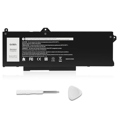 TREE.NB 64Wh GRT01 Battery Replacement for Dell Latitude 15 5521 5531 14 5421 5431 Precision 3470 3561 3571 Alienware m17 R5 AMD Series R05P0 00P3TJ 0P3TJ VXD57 05RGW 9JRV0 0R05P0 - size: 9.21x3.46x0.28inch GRT01