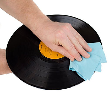 Record Cleaning Cloth Anti-Static - 5 Pack Microfiber Antistatic Towel Lint Free Vinyl Record Cleaner for Your LP Album Collection