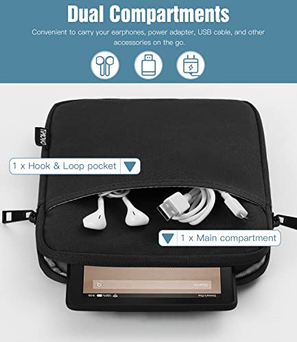 TiMOVO 7-8 Inch Tablet Sleeve Case, Black | Fit iPad mini 7 (A17 Pro, 2024) / mini 6 (8.3", 2021) / 5/4/3/2/1, Protective Carrying Pouch Bag Cover - color: Black, size: 7-8 Inch
