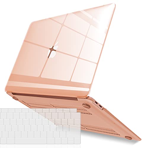 IBENZER Compatible with New MacBook Air 13 inch Case 2022 2021 2020 M1 A2337 A2179 A1932, Plastic Hard Shell Case with Keyboard Cover for Mac Retina Display with Touch ID, Crystal Clear, MMA-T13CYCL+1 - color: Crystal Clear