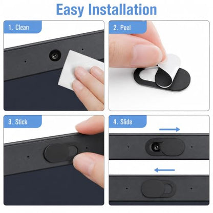 Webcam Cover Slide, Ultra Thin Camera Cover for Lapto Security Blocker for Computer and Camera（6 Pac）