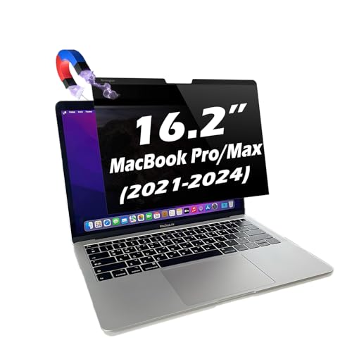 Magnetic Privacy Screen for MacBook Pro 16.2" (2021–2024, M1/M2/M3 Pro/Max) – Anti-Glare, Blue Light Filter, UV Protection, Magnetic Snap-On, Privacy Shield (MacBook Pro 16.2"（2021-2024）) - size: MacBook Pro 16.2"（2021-2024）