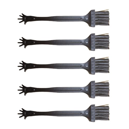 5Pieces Computer Keyboard Tool Electronic Small Brush for Office Worker and Frequent Laptop Users - color: Black
