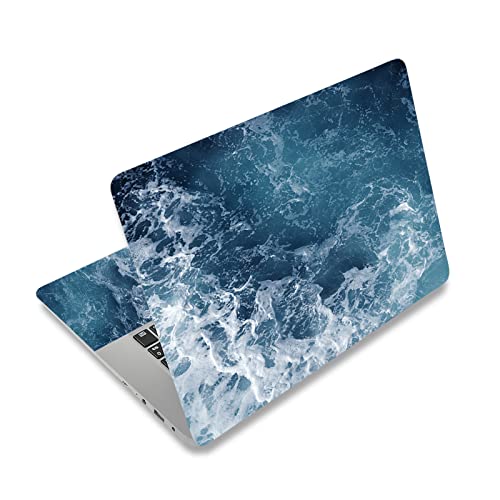Laptop Skin Sticker Decal,12" 13" 13.3" 14" 15" 15.4" 15.6" Laptop Skin Sticker Protector Cover for Toshiba Hp Samsung Dell Apple Acer Leonovo Sony Asus Laptop Notebook (Sea Wave 1) - color: Sea Wave 1
