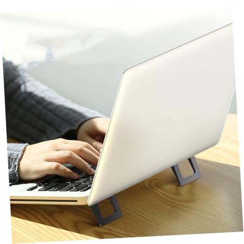 NUOBESTY 2pcs Foldable Mini Laptop Stand and Notebook Holder Portable Desktop Laptop Support for Cooling Ventilated Desks, Suitable for Office and Home Use