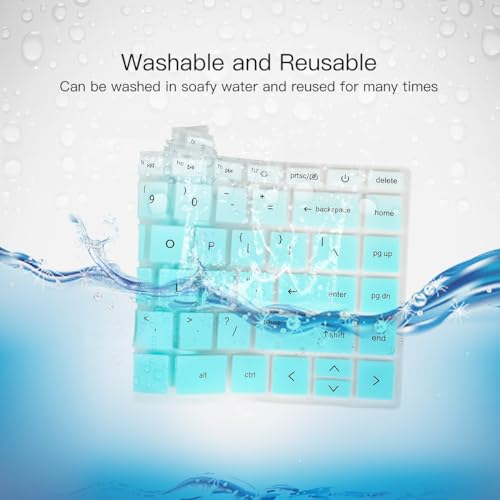 Keyboard Cover for 2023 14" HP Envy 2-in-1 14t-es000 14-es0013dx 14-es0033dx, HP 14" Laptop 14-ep 14-em 14t-ep000 14z-em000 14-ep000 14-ep0097nr 14-ep0145cl 14-em0047nr Keyboard Protector Skin - color: Ombre Mint