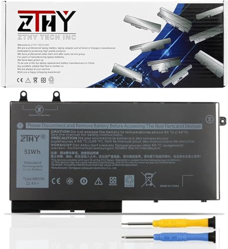 51Wh R8D7N 1V1XF Laptop Battery Replacement for Dell Precision 3540 3550 | Inspiron 7590 7591 7791 2-in-1 Latitude 5400 5410 5500 5510 Series P80F P80F001 P84F H82T6 0C5GV2 0W8GMW 4GVMP 11.4V 3-Cell - size: 7.60*4.13*0.20 inch R8D7N