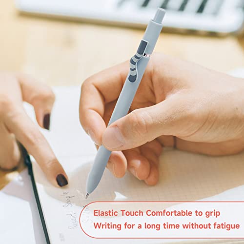 UIXJODO Cat Pens, 8 Pcs 0.5mm Cute Kawaii Black Ink Fine Point Smooth Writing, High-End Series Cat's Tail Retractable for Journaling Note Taking - color: 8 Pcs Cat