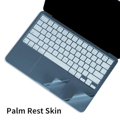 4 in 1 Ultra Thin 3M Vinyl Full Size Laptop Skin Palm Rest Sticker for 2026 New Released MacBook Pro Neo 13 Inch A3404 (Indigo Blue) - color: Indigo Blue
