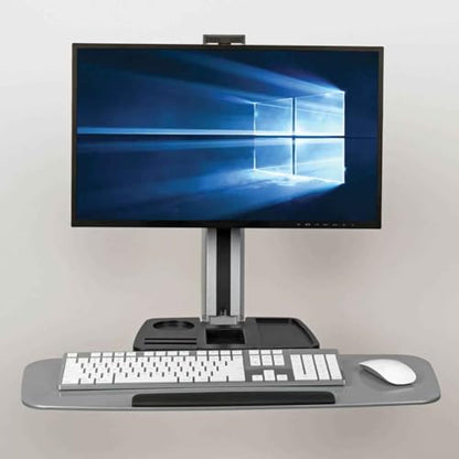 Tripp Lite Wall Mount for Sit Stand Desktop Workstation Height-Adjustable Standing Desk, Single Display (WWSS1332W) - style: Wall-Mounted