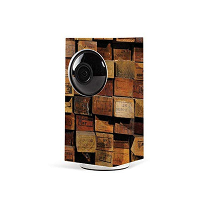MightySkins Skin Compatible with Wyze Cam Pan - Stacked Wood | Protective, Durable, and Unique Vinyl Decal wrap Cover | Easy to Apply, Remove, and Change Styles | Made in The USA - color: Stacked Wood