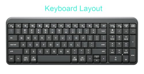 Silicone Keyboard Skin Cover Compatible for 2025 Logitech MK250 Bluetooth Wireless Mouse and Keyboard Combo & Logitech K250 Bluetooth Keyboard with Numpad (Pink) - color: Pink