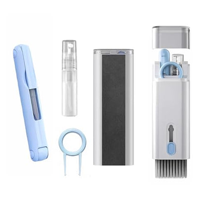 7-in-1 Keyboard and Electronics Cleaning Kit – Multi-Functional Cleaning Brush Set for Laptop, Earbuds, Screen, Phone, Keyboard, Dust Removal and Keycap Puller Tool