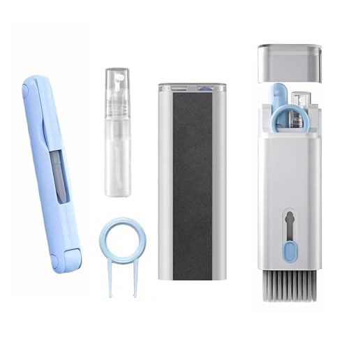 7-in-1 Keyboard and Electronics Cleaning Kit – Multi-Functional Cleaning Brush Set for Laptop, Earbuds, Screen, Phone, Keyboard, Dust Removal and Keycap Puller Tool
