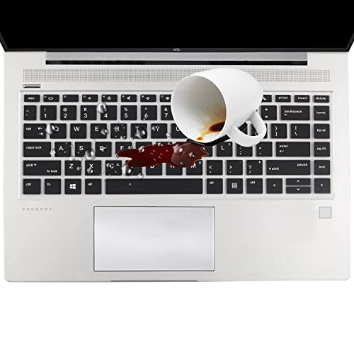 Keyboard Cover for HP ProBook 440 445 G9 G5 G6 G7 G8 G10, HP ProBook 430 G5, HP ProBook x360 440 G1, HP ProBook 640 G4 G5 G7 G8 14 inch Keyboard Protective Skin (Not fit 430/440/640 G2 G3) -Bk - size: 14 Inch