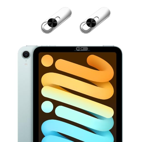 Front Camera Cover,Camera Privacy Covers Compatible with iPad, Webcam Privacy Cover,Ultra-Thin Transparent Slide, Easy Install Self-Adhesive, Compatible with Galaxy, Pixel & Tablets,Black-2 Pack