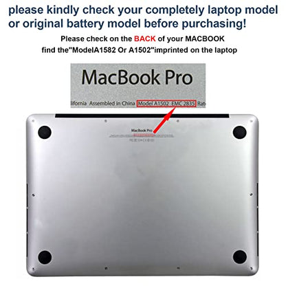 Fancy Buying 74.9Wh A1582 A1502 Battery for MacBook Pro Retina 13” A1493 [Early 2015 - Mid 2015, Mid 2014, Early 2013 - Late 2013], EMC 2678 2875 2835 ME864 ME865 MF839 MF840 MF843 MF841 if123-054-5 - size: 11.22*4.12*0.35inch A1582