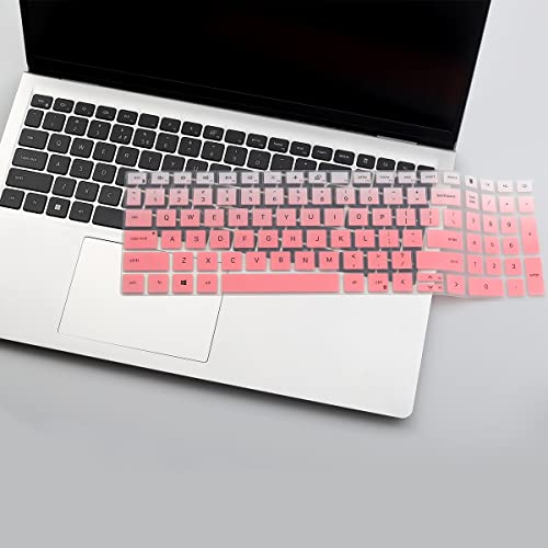Keyboard Cover for 2025 Dell 16 Plus Laptop DB16250 DB16255 DC16250, Dell 15 Laptop DC15250 DC15255 15.6",2024 2023 Dell Inspiron 15 3510 3511 3515 3520 3525 3530 3535 5510 5515 5518 15.6 - color: OmbrePink