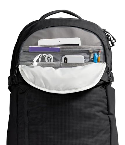 The North Face Router Everyday Laptop Backpack - Daypack, Water Repellent, Laptop Sleeve, Reflective Details, TNF Black/TNF Black-NPF, One Size - color: Tnf Black/Tnf Black-npf, size: One Size