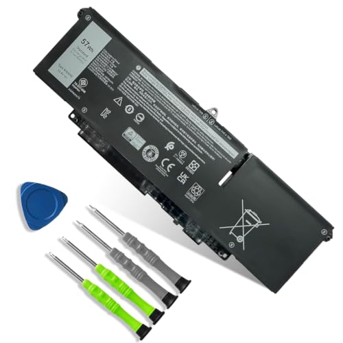 WW8N8 Laptop Battery Replacement for Dell Latitude 7340 7350 7440 7450 7640 7650 Series 66DWX 086D0Y 86D0Y 00HYH8 0HYH8 0CTJJ6 57Wh 4878mAh 11.4V - size: 9.92*3.46*0.21 inch WW8N8
