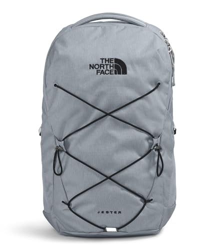 The North Face Jester Everyday Laptop Backpack - Commuter Daypack, Water Repellent, Laptop Sleeve, Mid Grey Dark Heather/TNF Black-NPF, One Size - color: Mid Grey Dark Heather/Tnf Black-npf