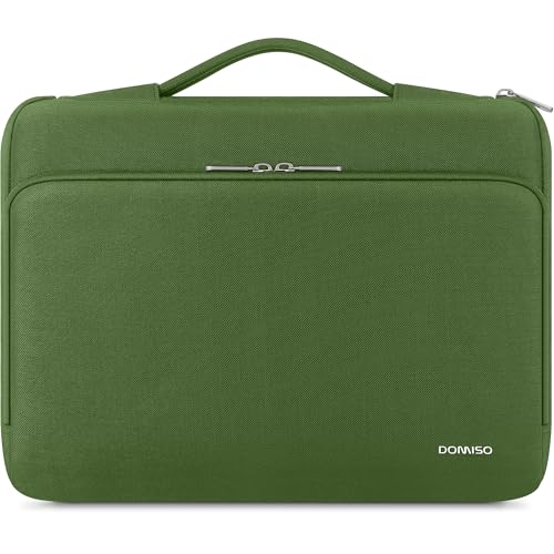 DOMISO 360 Protective Laptop Sleeve 14 inch Laptop Case with Handle Computer Carrying Case for MacBook Pro 14 inch M4 M3 M2 M1 Chip Pro,Green - color: Green, size: 14 inch