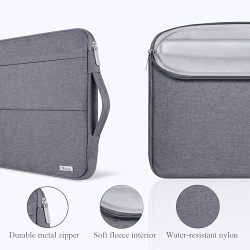 Voova 15-14 Inch Laptop Sleeve, Laptop Case, MacBook Case, Gray | Slim splash-proof 14-inch laptop sleeve compatible with MacBook Pro M1-M5 Max, HP, Lenovo, Acer and Asus for daily use - color: Grey, size: 14-15 Inch