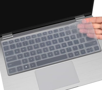 Keyboard Cover for Dell Latitude 3440 3450 5420 5430 5440 5450 14", Latitude 7420 7430 7440 7450 14 /Latitude 9510 9520 7520 15.6/14" Latitude 9420 9430 Protector Skin, Clear - color: Clear