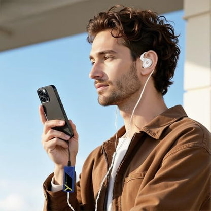 Surfans X10 Portable DAC Headphone Amplifier, USB-C DAC Dongle with 3.5mm & 4.4mm Balanced Outputs, Up to 522mW, ES9028Q2M Hi-Res Audio Adapter for IEMs/Headphones, iPhone/Android,PC/Mac - color: Black