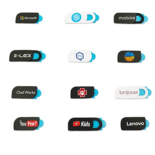 100PCS Custom Bulk Laptop Camera Cover Slide Personalized Webcam Cover Logo Text Computer Phone MacBook Privacy Cover Slide Promotion Items Promption Gift (Shape 1) - size: Shape 1