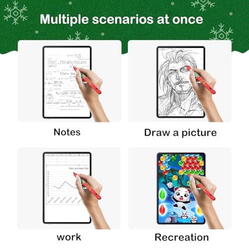 Universal Stylus Pen Compatible for iOS&Android Touch Screen, Pencil with Dual Touch Function,Rechargeable Stylus for iPad/iPad Pro/Air/Mini/iPhone/Cellphone/Samsung/Tablet Drawing&Writing (Red) - color: 106T-Red Cartoon