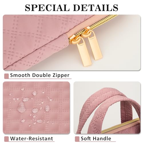 Laptop Sleeve Carrying Case Bag 14-15 Inch Polyester Lightweight with Handle Compatible with MacBook Acer ASUS HP Surface Dell Chromebook, Pink - color: Pink, size: 14"-15"