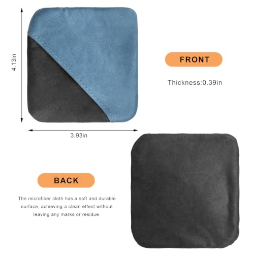 Car Screen Cleaner, Microfiber Dashboard Cleaning Wipes, Vehicle Touch Screen Pad Universal Cleaning Tool for Vehicle Dashboard Display, Car Cleaning Kits (Blue+Gray & Green+Gray) - color: Square, Blue+gray & Green+gray