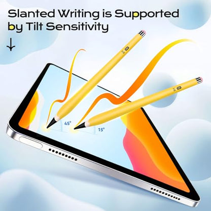Stylus Pen for iPad 2025-2018 Faster Charge Apple Pencil with Palm Rejection Tilt Sensitivity 2B Pencils Appearance Magnetic Pen for Mini 5/6, iPad 6/7/8/9/10/A16, Air 3/4/5/6/7, IPad Pro11/12.9"/13"